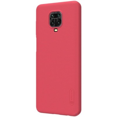 Xiaomi Redmi Note 9 Pro „Nillkin“ Frosted Shield raudonas plastikinis dėklas, nugarėlė | Priedai.lt