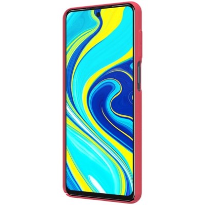 Xiaomi Redmi Note 9 Pro „Nillkin“ Frosted Shield raudonas plastikinis dėklas, nugarėlė | Priedai.lt