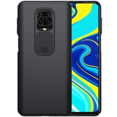 Xiaomi Redmi Note 9 Pro Nillkin CamShield juodas dėklas, nugarėlė su kameros apsauga | Priedai.lt