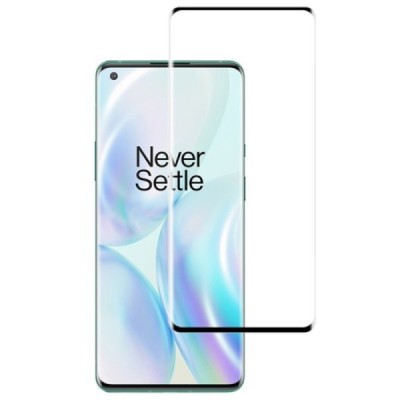 OnePlus 8 Pro „Mocolo“ 9H Tempered Glass sustiprintos apsaugos juodas pilnai dengiantis apsauginis ekrano stiklas 0,26 mm | Prie
