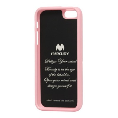 „Mercury“ Color kieto silikono (TPU) rožinis Apple iPhone SE (5, 5s) dėklas (dėkliukas) / Priedai.lt