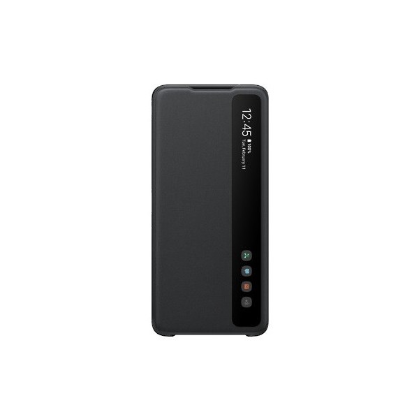 „Samsung“ Smart Clear View Cover atverčiamas dėklas - juodas (Galaxy S20 Ultra)