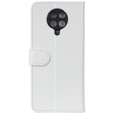 Xiaomi Poco F2 Pro atvēramais ādas balts maciņš, grāmata (maks) | Vacins.lv