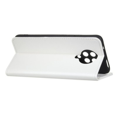 Xiaomi Poco F2 Pro atvēramais ādas balts maciņš, grāmata (maks) | Vacins.lv