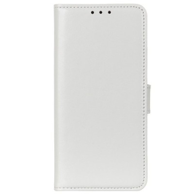 Huawei Y6p atverčiamas baltas odinis dėklas, knygutė - piniginė | Priedai.lt