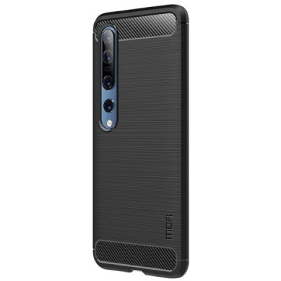Xiaomi Mi 10 (10 Pro) Mofi cieta silikona (TPU) melns apvalks | vacins.lv