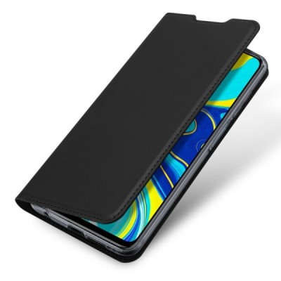 Xiaomi Redmi Note 9 Pro „Dux Ducis“ Skin sērijas melns atvērams maciņš, maks | Vacins.lv