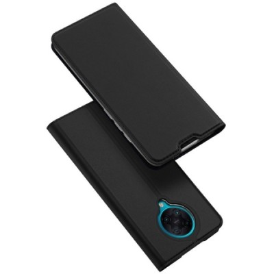 Xiaomi Poco F2 Pro „Dux Ducis“ Skin serijos juodas odinis atverčiamas dėklas - knygutė | Priedai.lt