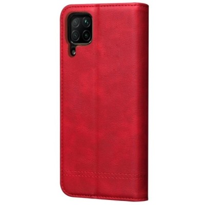 Huawei P40 Lite Deluxe ādas atvēramais sarkans maciņš (maks) | Vacins.lv