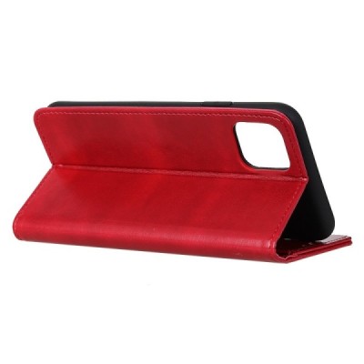 Samsung Galaxy A71 (A715F) atvēramais ādas sarkans maciņš (maks) | Vacins.lv