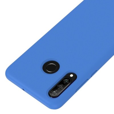 Huawei P30 Lite Shell cieta silikona (TPU) zils apvalks | vacins.lv