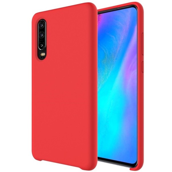 „Shell“ kieto silikono (TPU) dėklas - raudonas (P30)