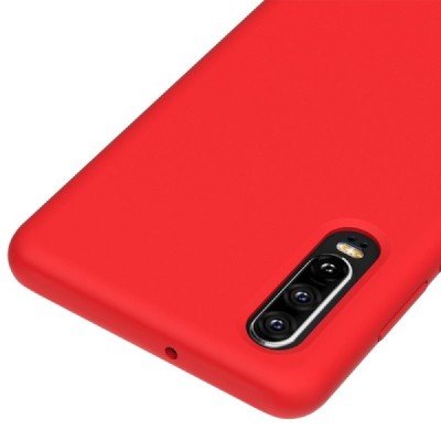 Huawei P30 Shell kieto silikono TPU raudonas das dėklas - nugarėlė | Priedai.lt