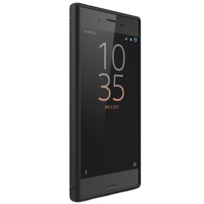 Sony Xperia XZ (XZs) „Carbon“ cieta silikona (TPU) melns vāciņš | Vacins.lv