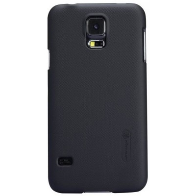 Nillkin Frosted Shield Samsung Galaxy S5 (S5 Neo) plastikinis juodas dėklas - nugarėlė su ekrano plėvele / Priedai.lt