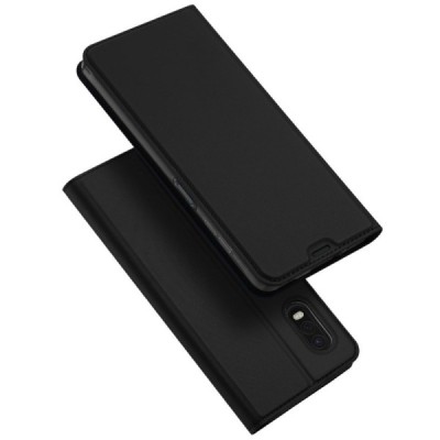 „Dux Ducis“ Skin serijos Samsung Galaxy XCover Pro (G715) juodas odinis atverčiamas dėklas | Priedai.lt