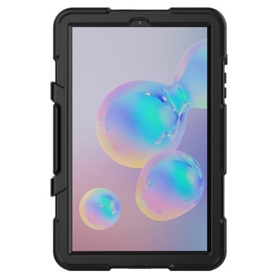 Samsung Galaxy Tab S6 Lite 10.4 (P615, P610, P613, P619) sustiprintos apsaugos dėklas - juodas - nugarėlė | Priedai.lt