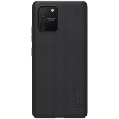 Samsung Galaxy S10 Lite (G970) Nillkin Frosted Shield melns plastmasas apvalks | vacins.lv