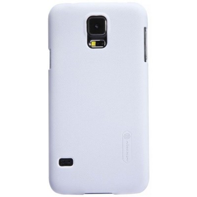 Samsung Galaxy S5 (S5 Neo) Nillkin Frosted Shield balts plastmasas futrālis + ekrāna aizsargplēve / Vacins.lv