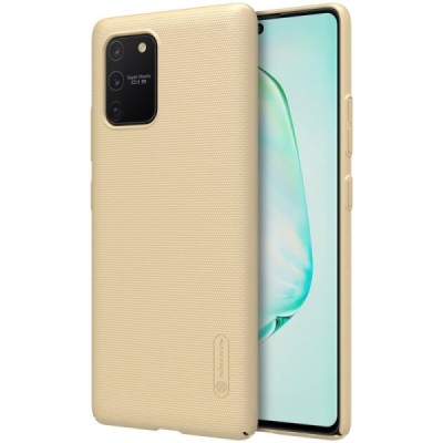 Samsung Galaxy S10 Lite (G970) Nillkin Frosted Shield zelta plastmasas apvalks | vacins.lv