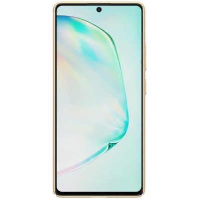 Samsung Galaxy S10 Lite (G970) Nillkin Frosted Shield auksinis plastikinis dėklas | Priedai.lt