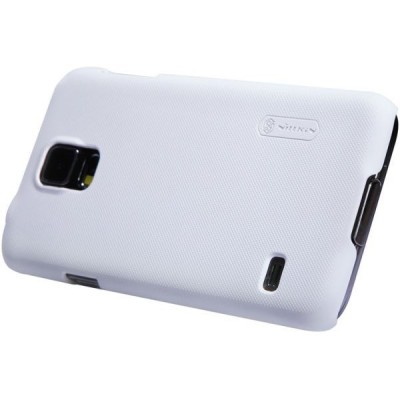 Samsung Galaxy S5 (S5 Neo) Nillkin Frosted Shield balts plastmasas futrālis + ekrāna aizsargplēve / Vacins.lv