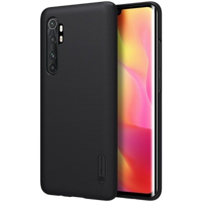 Xiaomi Mi Note 10 Lite Nillkin Frosted Shield melns plastmasas apvalks | vacins.lv