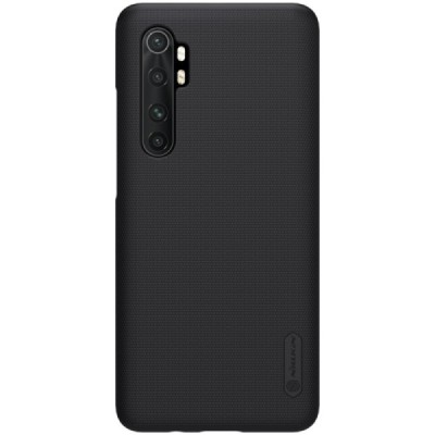 Xiaomi Mi Note 10 Lite Nillkin Frosted Shield melns plastmasas apvalks | vacins.lv