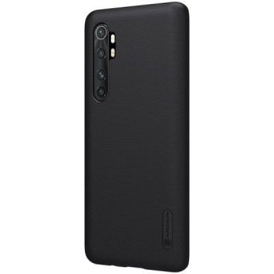 Xiaomi Mi Note 10 Lite Nillkin Frosted Shield melns plastmasas apvalks | vacins.lv
