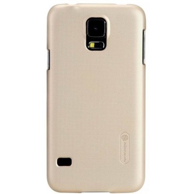 Nillkin Frosted Shield Samsung Galaxy S5 (S5 Neo) plastikinis šampaninis dėklas - nugarėlė su ekrano plėvele / Priedai.lt