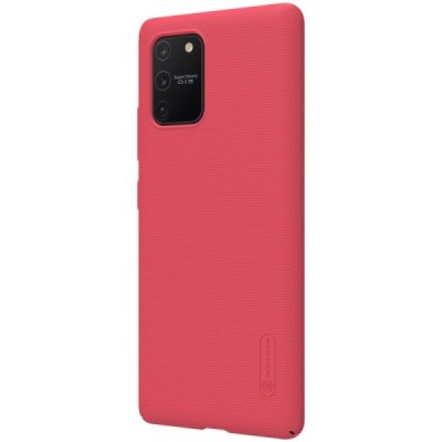 Samsung Galaxy S10 Lite (G970) Nillkin Frosted Shield raudonas plastikinis dėklas | Priedai.lt
