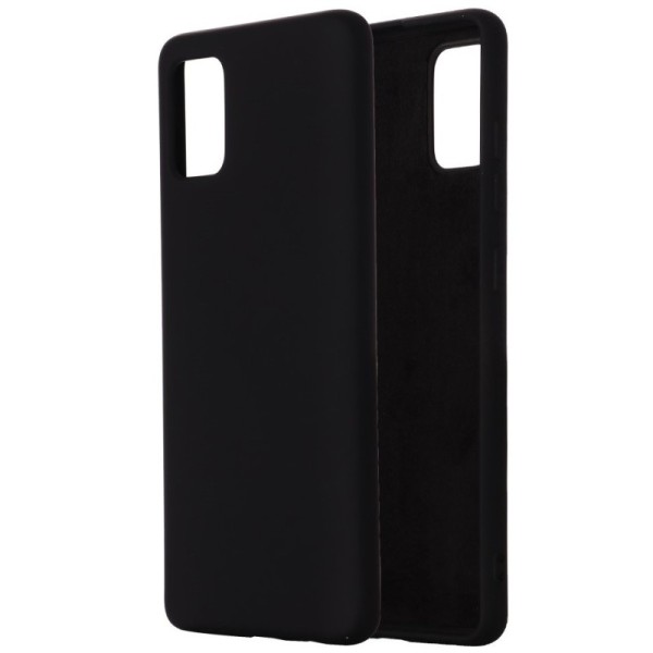 „Shell“ cieta silikona (TPU) apvalks - melns (Galaxy S10 Lite)