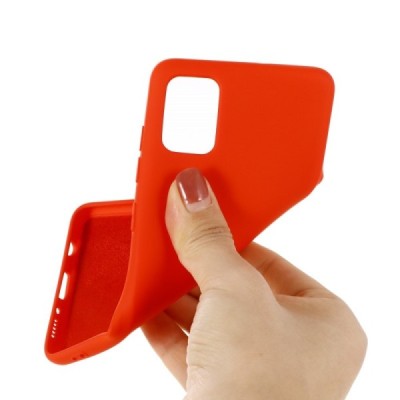 Samsung Galaxy S10 Lite (G970) Shell cieta silikona (TPU) sarkans apvalks | vacins.lv