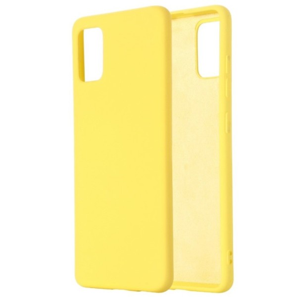 „Shell“ cieta silikona (TPU) apvalks - dzeltens (Galaxy S10 Lite)
