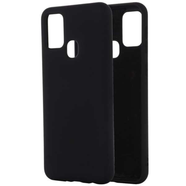 „Shell“ cieta silikona (TPU) apvalks - melns (Galaxy A21s)