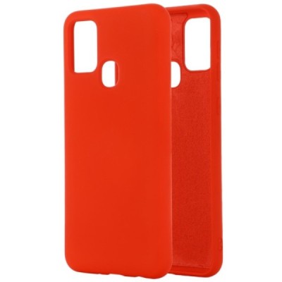 Samsung Galaxy A21s (A217) Shell cieta silikona (TPU) sarkans apvalks | vacins.lv