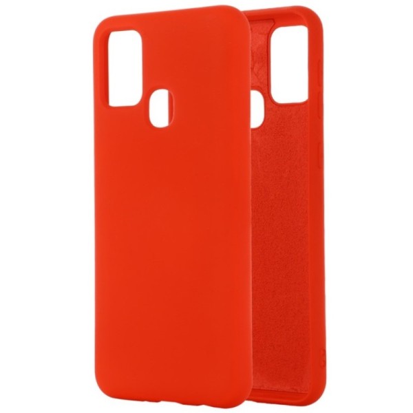 „Shell“ kieto silikono (TPU) dėklas - raudonas (Galaxy A21s)
