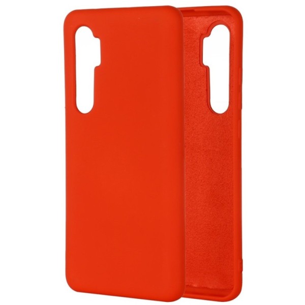 „Shell“ cieta silikona (TPU) apvalks - sarkans (Mi Note 10 Lite)