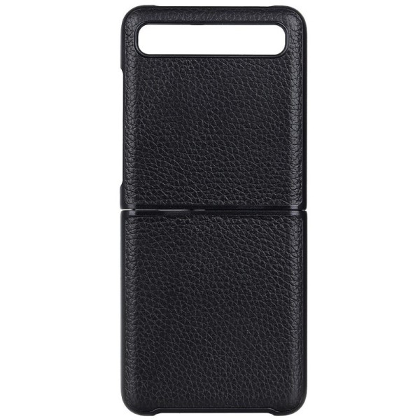 „Deluxe Leather“ dėklas - juodas (Galaxy Z Flip)