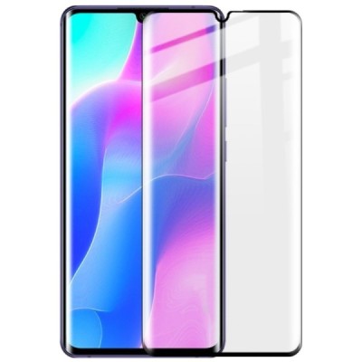 Xiaomi Mi Note 10 Lite Calans Tempered Glass melns ekrāna aizsargstikls | Vacins.lv