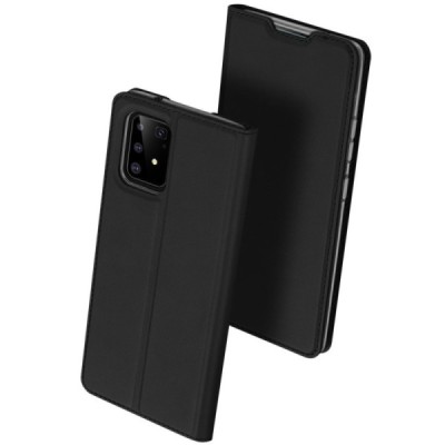 Samsung Galaxy S10 Lite (G970) „Dux Ducis“ Skin sērijas melns ādas atvērams maciņš | Vacins.lv