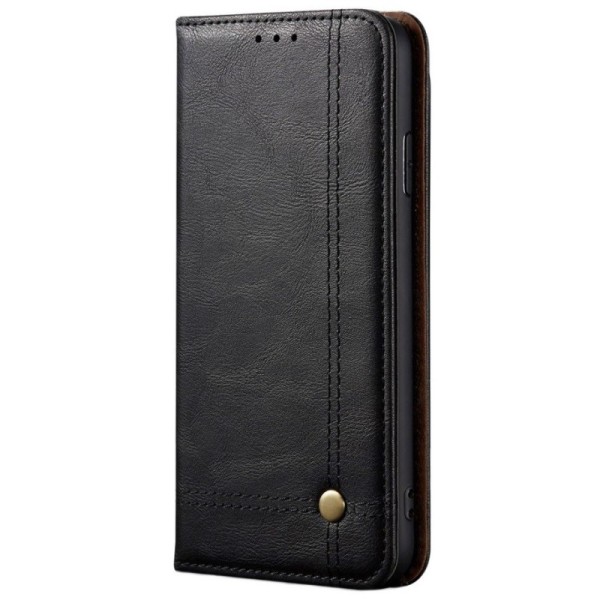 „Deluxe“ atverčiamas dėklas - juodas (Mi Note 10 Lite)