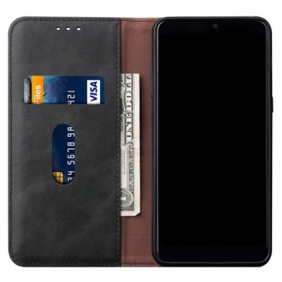 Deluxe atverčiamas juodas odinis Samsung Galaxy S10 Lite (G970) dėklas - knygutė | Priedai.lt