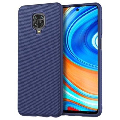 Xiaomi Redmi Note 9 Pro Lenuo cieta silikona (TPU) zils apvalks | vacins.lv