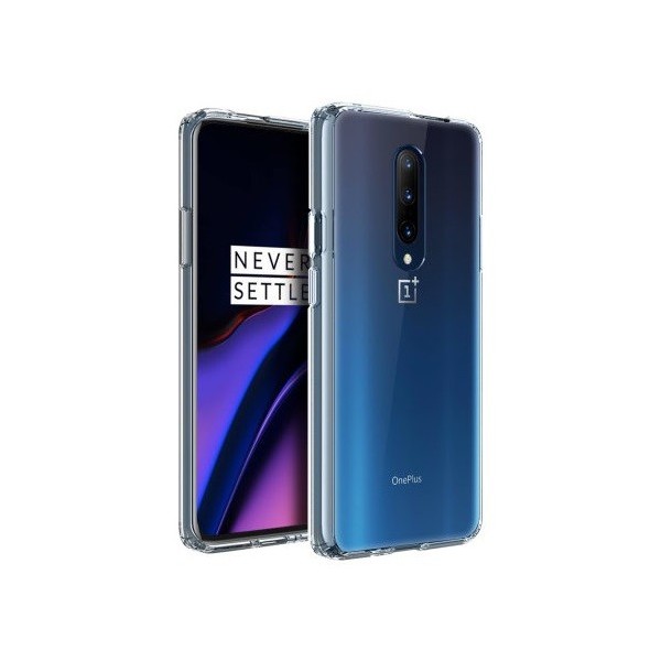 Cieta silikona (TPU) apvalks - dzidrs (OnePlus 7)