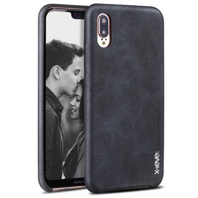 „X-Level“ Vintage Classic Huawei P20 melns ādas apvalks | Vacins.lv