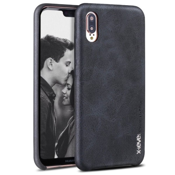 „X-Level“ Vintage ādas apvalks - melns (P20)