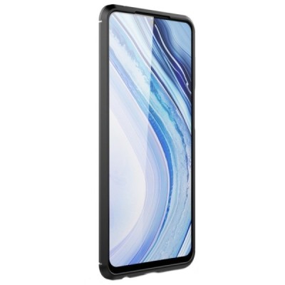 Xiaomi Redmi Note 9 Pro „Carbon“ cieta silikona (TPU) melns telefona maciņš (apvalks) | Vacins.lv