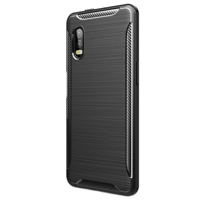Samsung Galaxy XCover Pro (G715) „Carbon“ cieta silikona (TPU) melns telefona maciņš (apvalks) | Vacins.lv