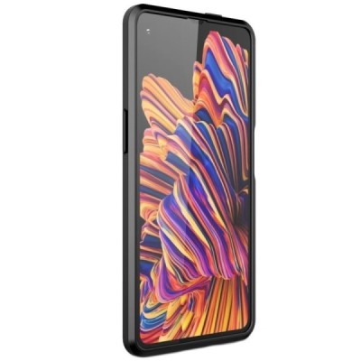 Samsung Galaxy XCover Pro (G715) kieto silikono TPU juodas dėklas nugarėlė | Priedai.lt